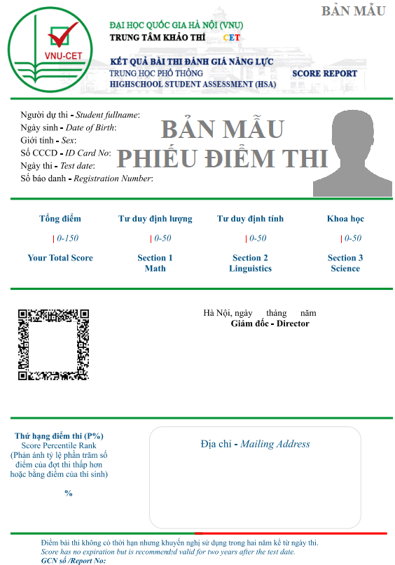 Hướng dẫn chỉnh sửa một số thông tin sau khi chọn ca thi